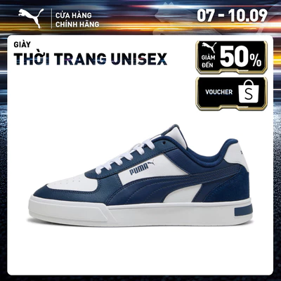 Giày thời trang PUMA Unisex Caven Mix White-Persian Blue Màu Trắng