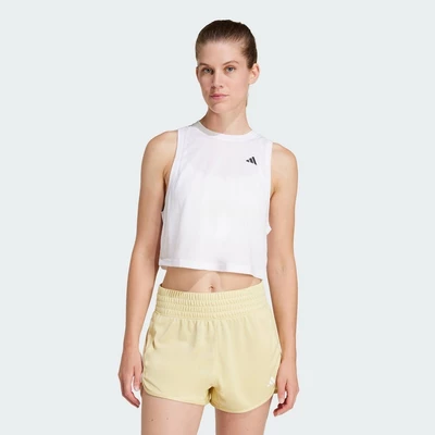 adidas Gym & Training Áo Tank Top Tập Luyện Dáng Boxy Train Essentials Nữ trắng JF1026