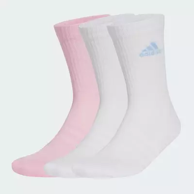 adidas Phong cách sống Bộ 3 Đôi Tất Cao Cổ Có Đệm Unisex trắng JC9382