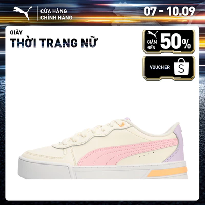 Giày Thời Trang PUMA Nữ Skye Whisper White-Pink Lady-Light Màu Trắng