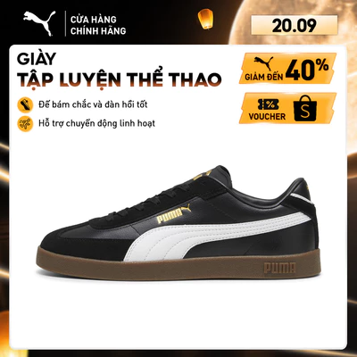 Giày Thể Thao PUMA Unisex Club II Era Black-White-Gold Màu Đen