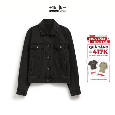 Áo Khoác Denim Nam Nhãn Vải Chính Form Regular - Routine 10F25DJA009