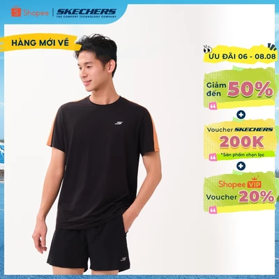 Áo Thun Tay Ngắn Nam Skechers Running Performance Short Sleeve Tee - SP226M126-0018