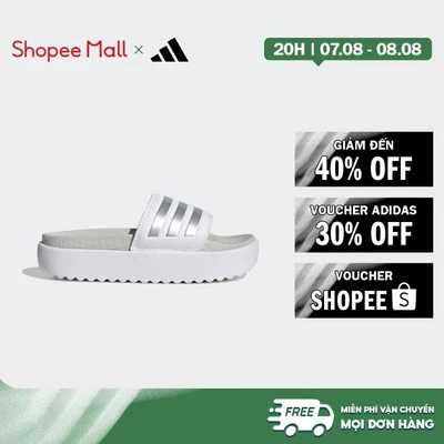 [Duy nhất 8.8 - VOUCHER 30%]adidas Swimming & Lifestyle Adilette Platform Slides Women White IE9703