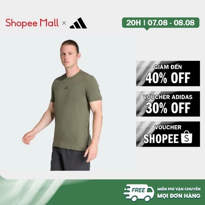 [Duy nhất 8.8 - VOUCHER 30%]adidas Gym & Training Áo Thun Tập Luyện Designed for Training Nam màu xanh lá JX3288