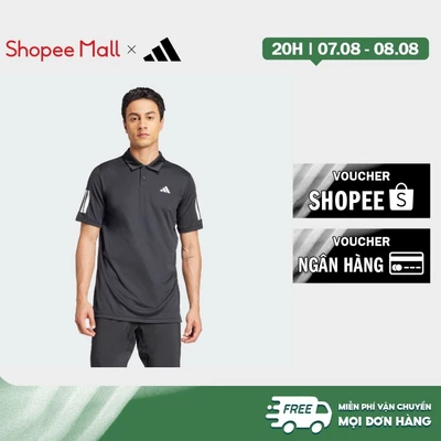 adidas Quần vợt & Padel Tennis Áo Polo 3 Sọc Tennis Club Nam Đen JG0985