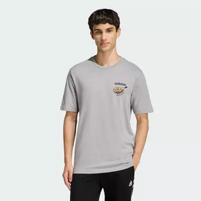 adidas Phong cách sống ÁO THUN GRAPHIC SNACK COOKIE Nam Xám KD3932