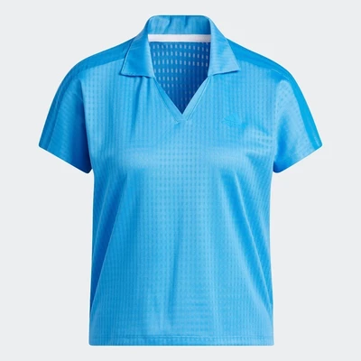 adidas Đánh gôn Áo Polo 3 Sọc Nữ Màu xanh da trời HG6945