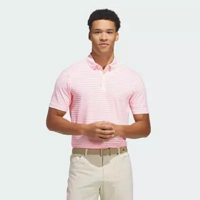 adidas Đánh gôn Áo Polo Kẻ Sọc Ultimate365 Nam trắng HZ6851