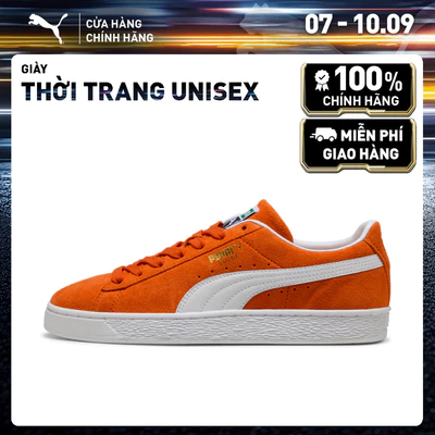 Giày Thời Trang PUMA Unisex Suede Classic Cayenne Pepper-White Màu Cam