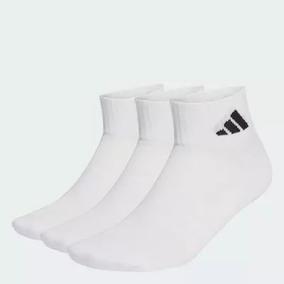 adidas Lifestyle CUSHIONED SPORTSWEAR ANKLE SOCKS 3 PAIR PACK Unisex White JZ0523