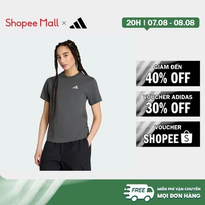 [Duy nhất 8.8 - VOUCHER 30%]adidas Phong cách sống ÁO THUN GRAPHIC DÁNG CHUẨN EMBROIDERY PACK Nữ Xám KT2736