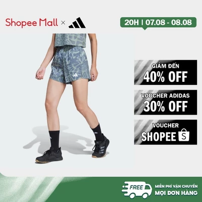 adidas Gym & Training Quần Short Tập Luyện Train Essentials với họa tiết in toàn bộ Nữ màu xanh lá JE8690