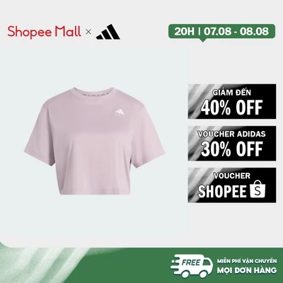 [Duy nhất 8.8 - VOUCHER 30%]adidas Gym & Training Áo Thun Tập Luyện Dáng Boxy Train Essentials Nữ Màu tím KB7911