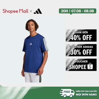 [Duy nhất 8.8 - VOUCHER 30%]adidas Lifestyle Essentials 3-Stripes Single Jersey Tee Men Blue JW1950