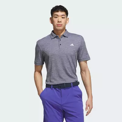 adidas Đánh gôn ÁO POLO PERFORMANCE HEATHER Nam Đen KG9135