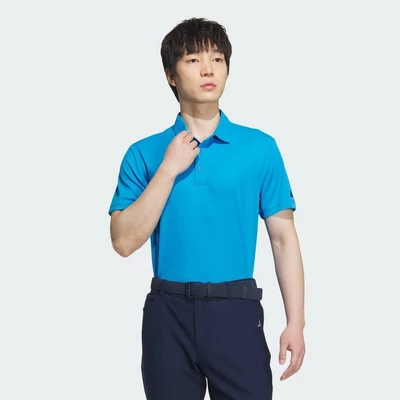 adidas Golf Short Sleeve Polo Shirt Men Blue JF0985