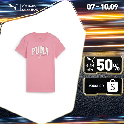 Áo Thun Thời Trang PUMA Nữ SQUAD Graphic Tee Mauved Out Màu Hồng