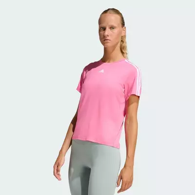adidas Gym & Training Áo Thun 3 Sọc Train Essentials AEROREADY Nữ Hồng KC3325