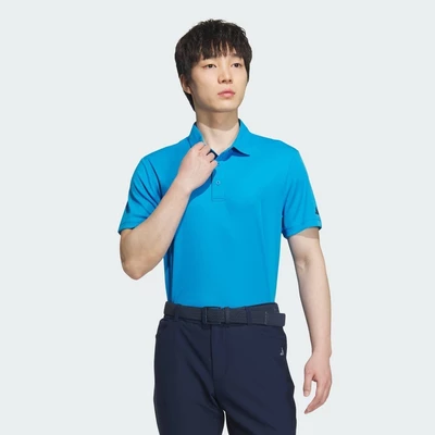 adidas Golf Short Sleeve Polo Shirt Men Blue JF0985