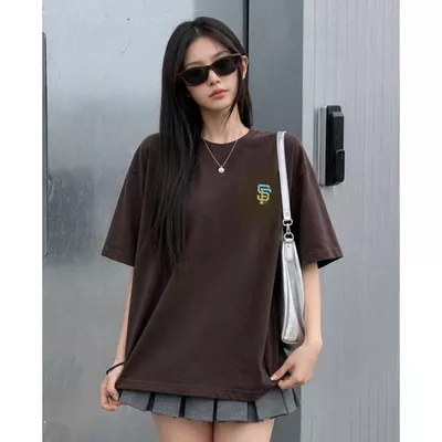 MLB - Áo thun unisex cổ tròn tay ngắn phối logo_3ATSB1564-14SPS