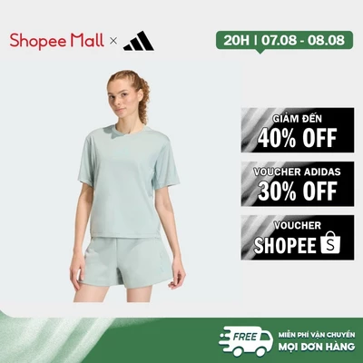 [Duy nhất 8.8 - VOUCHER 30%]adidas Phong cách sống Áo Thun adidas Z.N.E. Nữ màu xanh lá KC7723