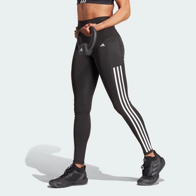 adidas Gym & Training Quần Legging Dáng Dài 3 Sọc Optime Nữ Đen IT9105