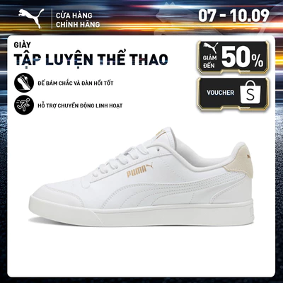 Giày Thể Thao PUMA Unisex Shuffle White-Team Gold Màu Trắng