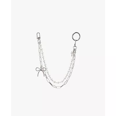 MLB - Móc khóa túi xách nữ Ribbon Jewelry_3AETB016N-50SIS