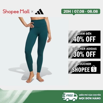[Duy nhất 8.8 - VOUCHER 30%]adidas Gym & Training Quần Legging 7/8 Sculpt All Me Nữ màu xanh lá JV7771