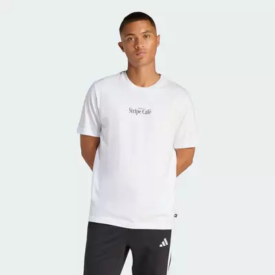 adidas Phong cách sống ÁO THUN GRAPHIC COFFEE CAFE DONUT BOX Nam trắng KB2500