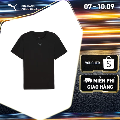Áo Thun Tay Ngắn Thể Thao PUMA Nam M CLOUDSPUN TEE Black Màu Đen