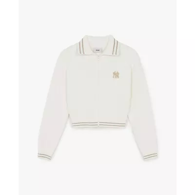 MLB - Áo khoác cardigan nữ cổ bẻ Classic Monogram_3FKCM0261-50IVS