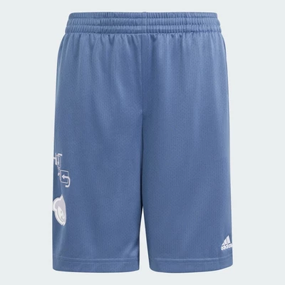 adidas Phong cách sống Quần Short Lưới Brand Love Trẻ Em Trẻ em Màu xanh da trời IM8575