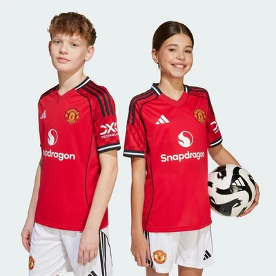 adidas Bóng đá Áo Đấu Sân Nhà Manchester United 25/26 Trẻ em Đỏ JP3013