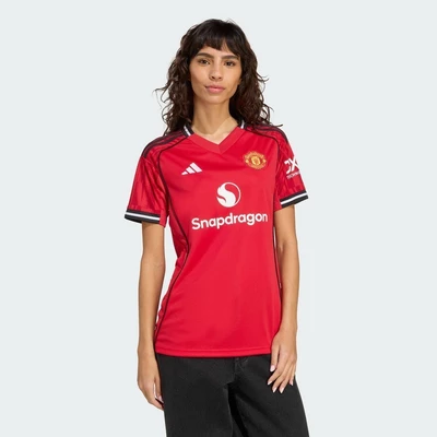 adidas Bóng đá Áo Đấu Sân Nhà Manchester United 25/26 Nữ Đỏ JP3012