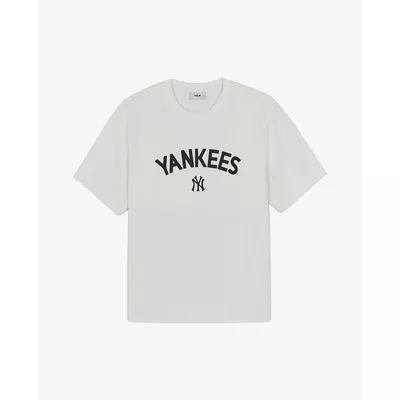 MLB - Áo thun unisex tay ngắn Lettering Logo Point Semi_3ATSB8363-50IVS
