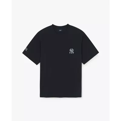 MLB - Áo thun unisex cổ tròn tay ngắn Basic Simple Street Logo_3ATSB0463-50BKS