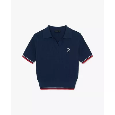 MLB - Áo polo nữ dệt kim tay ngắn Varsity_3FKPV1163-43NYD