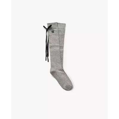 MLB - Vớ nữ cổ cao phối nơ Summer_3ASOKR163-50MGS