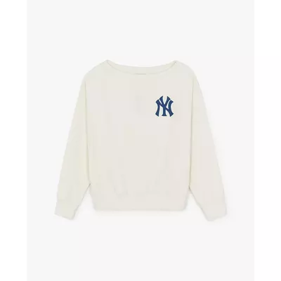MLB - Áo sweatshirt nữ cổ thuyền tay dài Heritage_3FMTV1861-50CRS