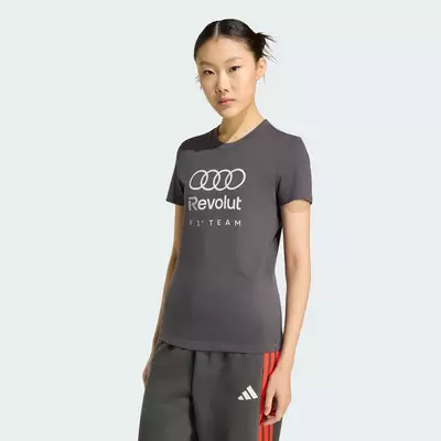 adidas Motorsport ÁO THUN GRAPHIC AUDI REVOLUT F1 TEAM DNA Nữ Đen KE6803