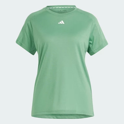 adidas Gym & Training Áo Thun Cổ Tròn Minimal Branding Train Essentials AEROREADY Nữ màu xanh lá IS3958