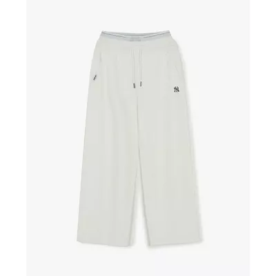 MLB - Quần dài nữ ống rộng lưng thun Basic_3FPTB0361-50IVS