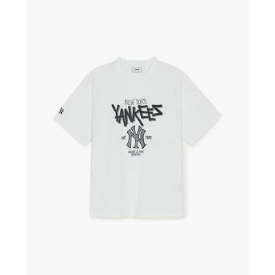 MLB - Áo thun unisex cổ tròn tay ngắn Basic Street Big Logo_3ATSB0553-50WHS
