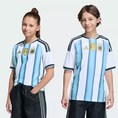 adidas Bóng đá Áo Đấu Sân Nhà Argentina 26 Trẻ Em Trẻ em trắng KA8119