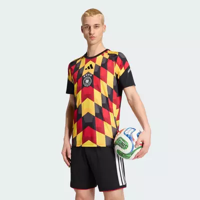 adidas Bóng đá Áo Đấu Trước Trận Sân Nhà Đức 26 Nam Đen JZ4577