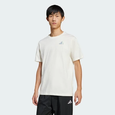 adidas Phong cách sống Áo Thun Graphic Earth Day Nam trắng JI6756