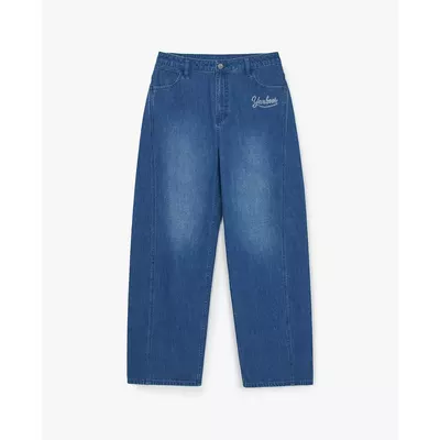 MLB - Quần jeans nam ống rộng Varsity Lettering_3LDPV0261-50INS