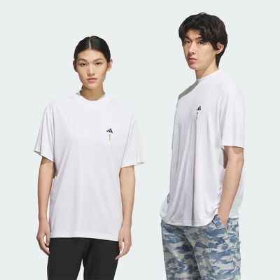adidas Đánh gôn Áo Thun Ngắn Tay Cổ Đứng Họa Tiết Graphic Sau Lưng HEAT.RDY Unisex trắng JF4583